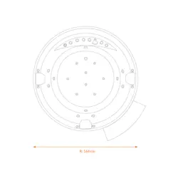 جکوزی Tenser مدل T303 مسقف فول آپشن