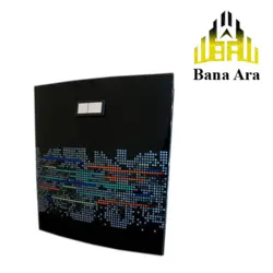 فلاش تانک روکار الترا اسلیم طرح ترام سیاه