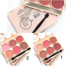 پالت رژگونه 6 رنگ پینک کی فشن Pink key fashion