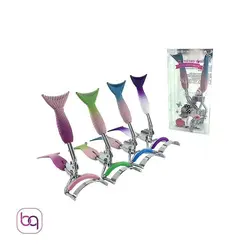 فرمژه فانتزی دسته رنگی شانه دار پری دریایی طرح  رنگین کمان