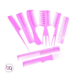 پک 8 عددی انواع شانه کاربردی پلاستیکی