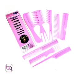 پک 8 عددی انواع شانه کاربردی پلاستیکی