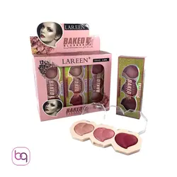 پالت رژگونه و هایلایتر 3 رنگ لارن lareen