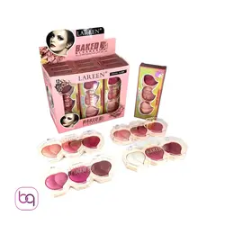 پالت رژگونه و هایلایتر 3 رنگ لارن lareen