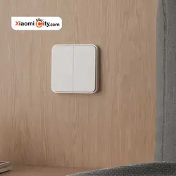 کلید دو پل هوشمند شیائومی روکار xmwxkg01yl - شیائومی سیتی