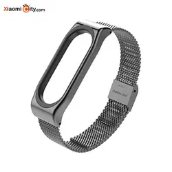 بند فلزی ریز بافت دستبند سلامتی نسخه ۲ شیائومی خرید بند فلزی می بند - شیائومی