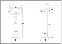 تریبون سخنرانی ITC AUDIO T-6236