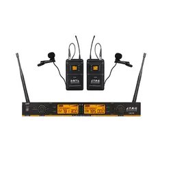 میکروفن بیسیم دوکانال یقه ای جی تی آر مدل JTR UJM-762
