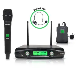 میکروفن بیسیم یقه ای-هدمیک دستی M.PRO UHF-762HB