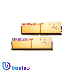 رم‌دسکتاپ DDR4دوکاناله 3200MHZ-CL16 جی‌اسکیل‌مدل Trident-Z-Royal-Gold ظرفیت32G | بانی نو