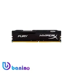 رم‌دسکتاپ DDR4تک‌کاناله 3200MHZ کینگستون مدلHyperX-Fury-Black ظرفیت16G | بانی نو