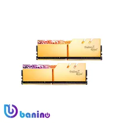 رم‌دسکتاپ DDR4دوکاناله 3000MHZ-CL16 جی‌اسکیلTrident-Z Royal-GOLD ظرفیت32G | بانی نو