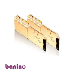 رم‌دسکتاپ DDR4دوکاناله 3000MHZ-CL16 جی‌اسکیلTrident-Z Royal-GOLD ظرفیت32G | بانی نو