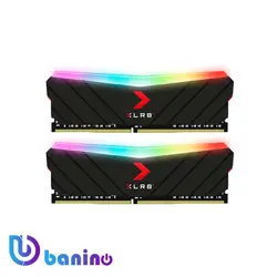 رم دسکتاپ DDR4 دو کاناله 3200 مگاهرتز پی ان وای مدل XLR8 RGB ظرفیت 32 گیگابایت