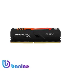رم دسکتاپ DDR4 تک کاناله 3200 مگاهرتز کینگستون مدل HyperX Fury RGB ظرفیت 16 گیگابایت | بانی نو