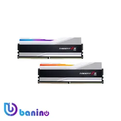 رم دسکتاپ DDR5 دو کاناله 6000 مگاهرتز CL40 جی اسکیل مدل Trident Z5 RGB Silver ظرفیت 32 گیگابایت | بانی نو