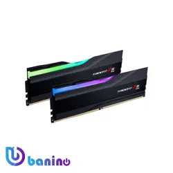 رم دسکتاپ DDR5 دو کاناله 6000 مگاهرتز CL36 جی اسکیل مدل Trident Z5 RGB Black ظرفیت 32 گیگابایت
