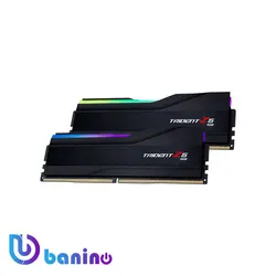 رم دسکتاپ DDR5 دو کاناله 6000 مگاهرتز CL36 جی اسکیل مدل Trident Z5 RGB Black ظرفیت 32 گیگابایت