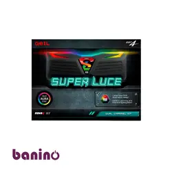رم دسکتاپ DDR4 دو کاناله 3200 مگاهرتز CL18 گیل مدل SUPER LUCE RGB SYNC ظرفیت 64 گیگابایت
