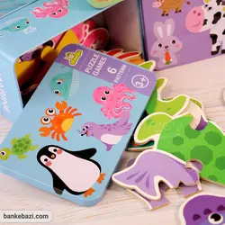 پازل چوبی 6 در 1 مبتدی