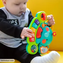 پیانو جغجغه ای موزیکال هولی تویز طرح فیل