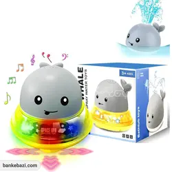 اسباب بازی حمام کودک طرح نهنگ موزیکال چرخدار