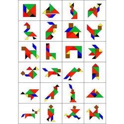 بازی فکری تنگرام چوبی