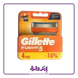 تیغ یدک ژیلت مدل ۵ Fusion بسته ۴ عددی