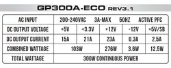 خرید و بهترین قیمت پاور گرین 300 وات GP300A-ECO  | با پرتو