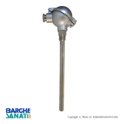 ترموکوپل نوع J هد دار ترانسمیتر دار برند آروان (22x500mm)