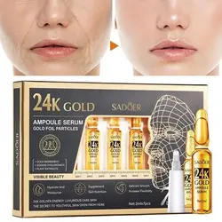 پک ۷ عددی ویال آمپولی طلا ۲۴ عیار سادور SADOER