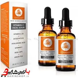 سرم ضد لک و روشن کننده صورت OZNATURALS مدل VITAMIN C