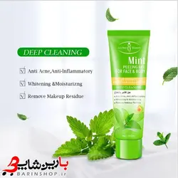 ژل لایه بردار نعناع طبیعی مرطوب کننده و تمیز کننده عمیق بدن Aichun Beauty Face