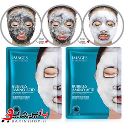 ماسک حباب ورقه ای امینو اسید برند amino acid images پک 10 عددی