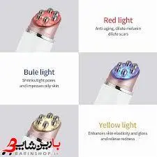 دستگاه فرکانس برقی چین و چروک ماساژ چشم درمانی 3 رنگ LED نور2021 Beauty care EMS RF
