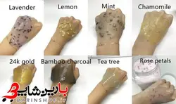 ماسک هیدروژلی در چهار عصاره (گل رز،لیمو،کیوی،لاوندر)