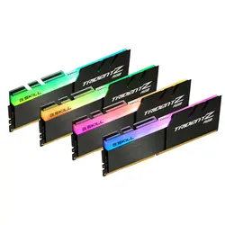 رم دسکتاپ DDR4 چهار کاناله 4000 مگاهرتز CL18 جی اسکیل مدل TRIDENTZ RGB ظرفیت 32 گیگابایت