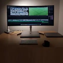 مانیتور خمیده ال جی مدل 38WK95C-W سایز 38 اینچ