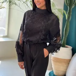 شومیز مجلسی زنانه حریر ارگانزا مدل آسمان