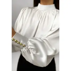 شومیز زنانه مجلسی ساتن ال ایکس مدل مونا