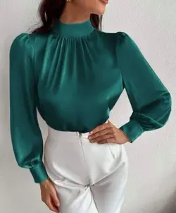 شومیز زنانه مجلسی ساتن ال ایکس مدل مونا