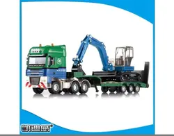 ماکت فلزی تریلی و بیل آیتم 625038 برند KDW