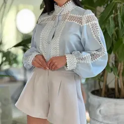 شومیز زنانه مجلسی کتان کریستال  مدل  آرمانیا _ مدل 121