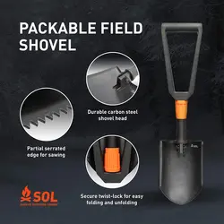 بیل سفری سول مدل Survival Packable Field Shovel 2022