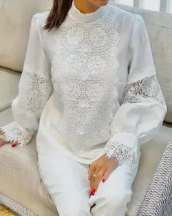 شومیز زنانه مجلسی کرپ مدل لیانا _ کد 122