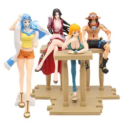 فیگور وان پیس One Piece طرح آیس Ace و نامی Nami مجموعه 4 عددی