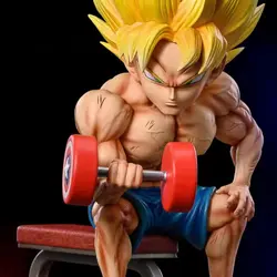 فیگور طرح دراگون بال Dragon Ball مدل سوپر سایان گوکو Super Saiyan Goku دمبل به دست