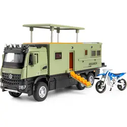 ماکت ماشین مدل کامیون بنز یونیماگ آرکوس کمپر آفرود مجموعه دو عددی