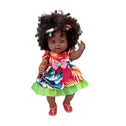 عروسک مدل دختر مو فرفری کد B795 ارتفاع 44 سانتی‌متر