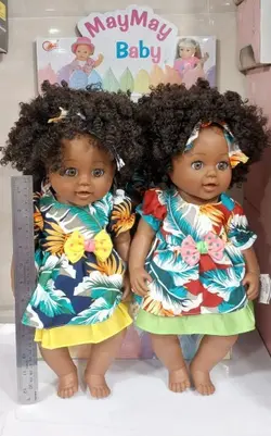 عروسک مدل دختر مو فرفری کد B795 ارتفاع 44 سانتی‌متر